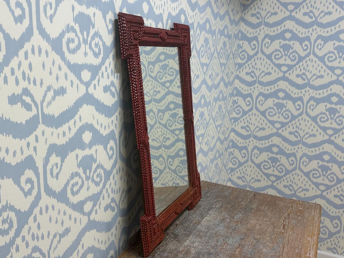 Red Tramp Art Mirror