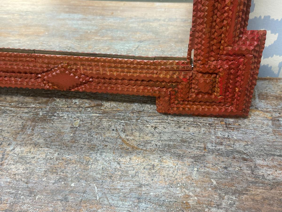 Red Tramp Art Mirror