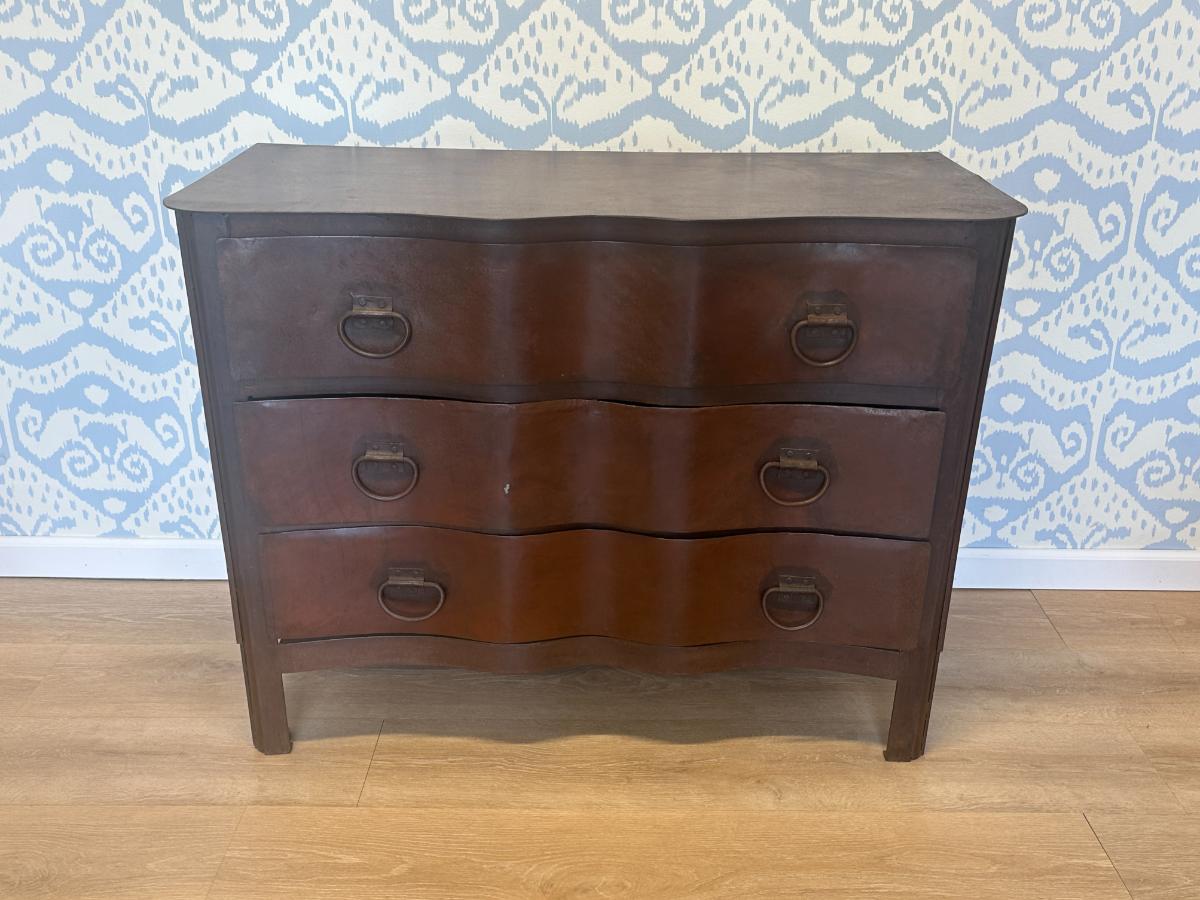 Serpentine-Front Metal Dresser from Ashe Leandro