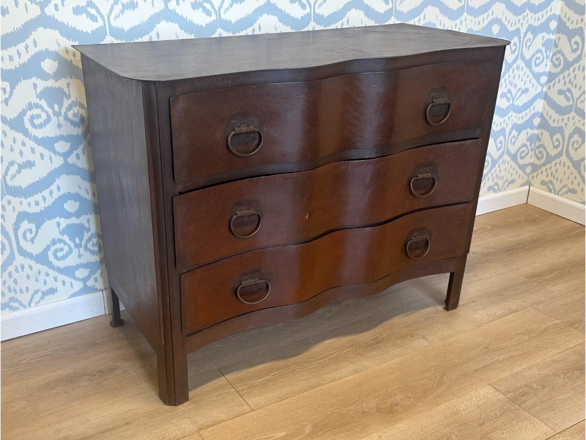 Serpentine-Front Metal Dresser from Ashe Leandro