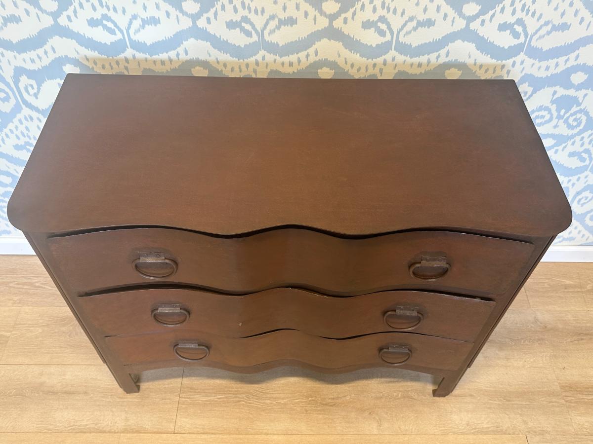 Serpentine-Front Metal Dresser from Ashe Leandro