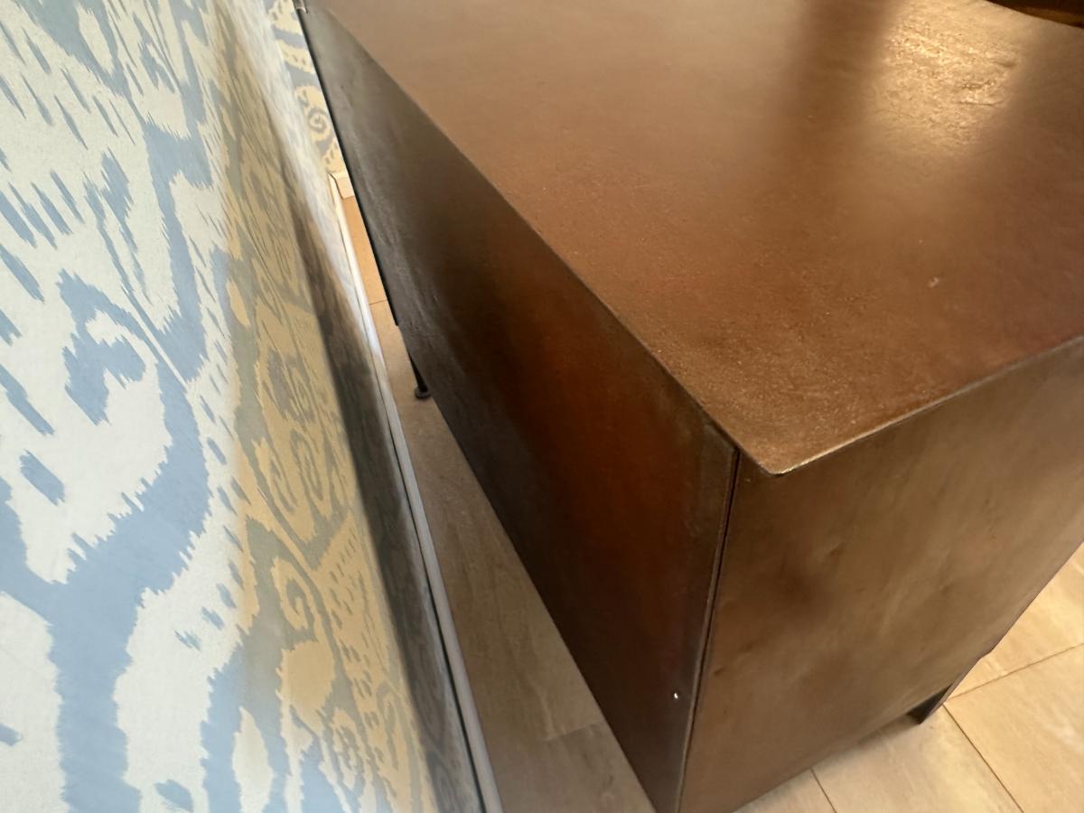 Serpentine-Front Metal Dresser from Ashe Leandro