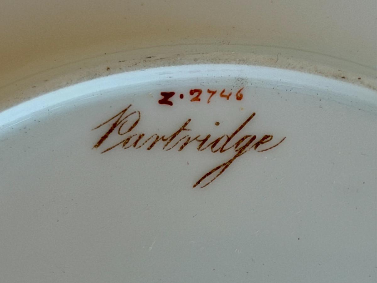 Limoges Hand Painted Cabinet Plates Made for Tiffany & Co. , Set of 4