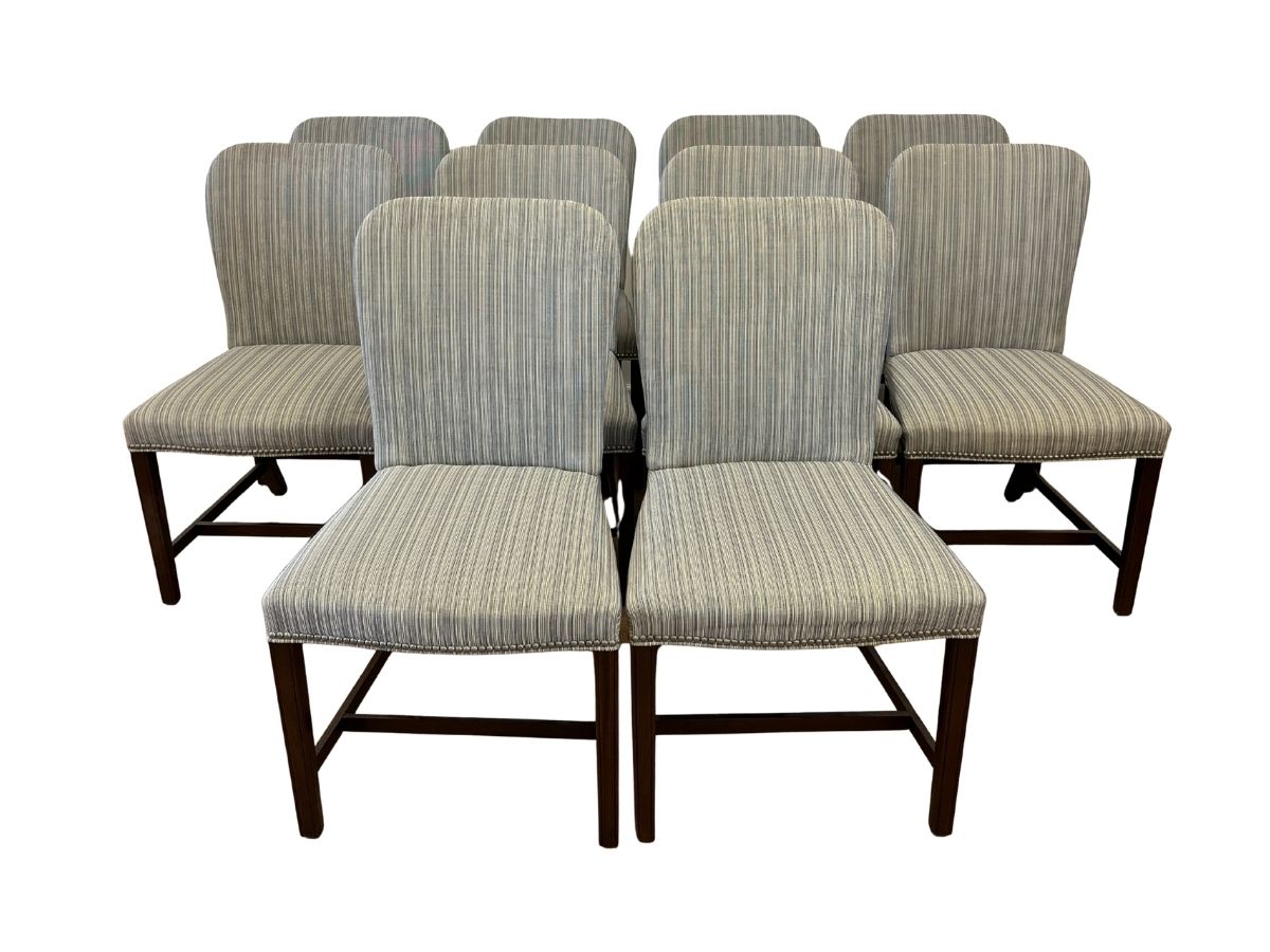 Hickory Chair Chippendale Style Dining Chairs, Set of 10