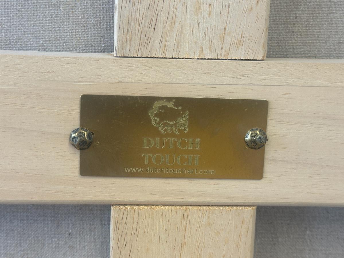 Framed Blue Heron Dutch Touch Art Oil Painting