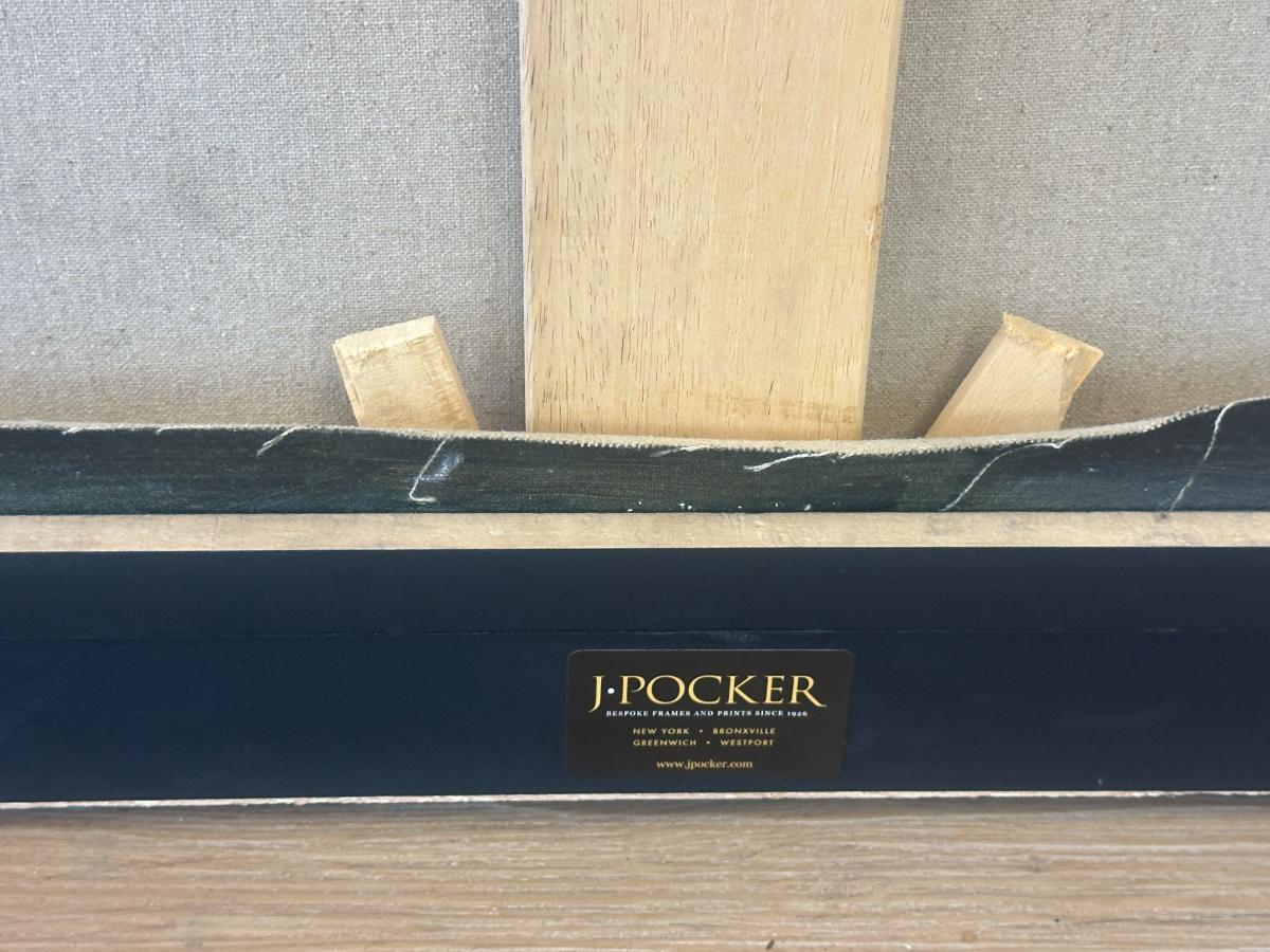 Framed Blue Heron Dutch Touch Art Oil Painting