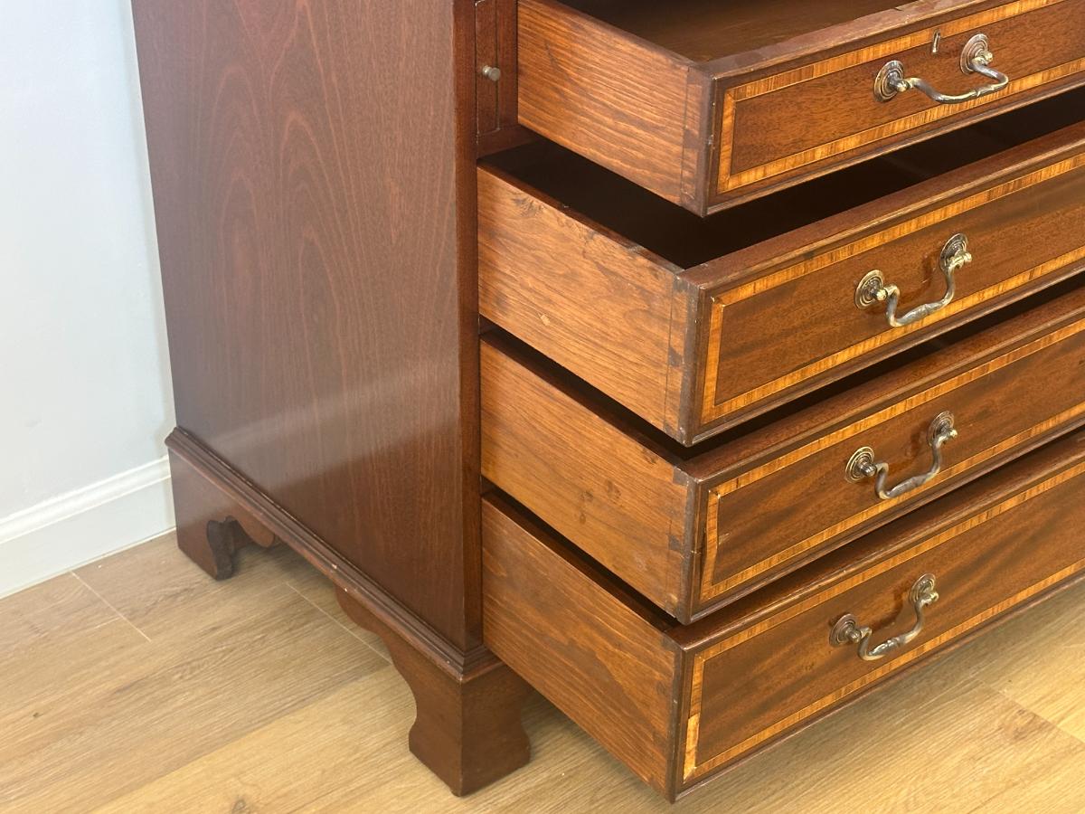 Antique English Sheraton Style Secretary, Circa 1900