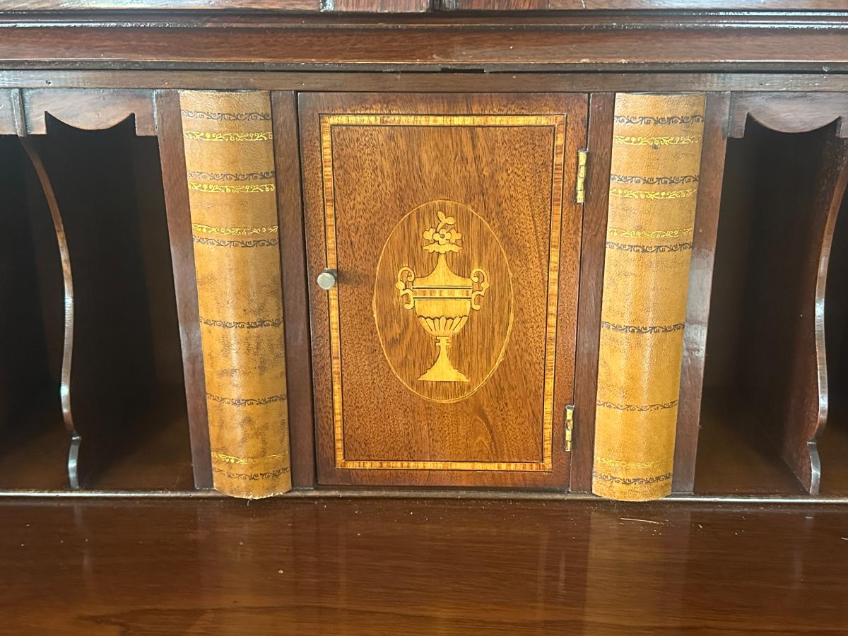 Antique English Sheraton Style Secretary, Circa 1900