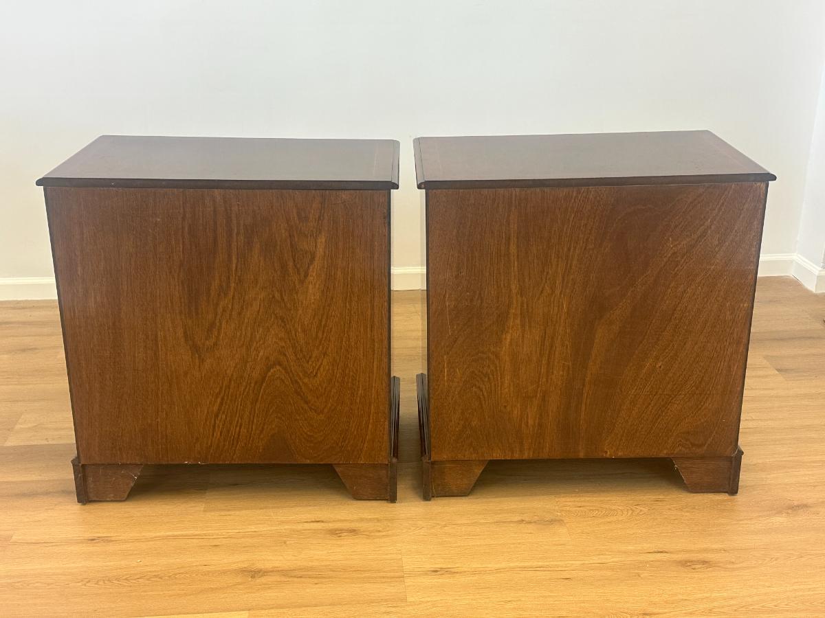 Chippendale Bachelor's Chests with Drawers, Pair