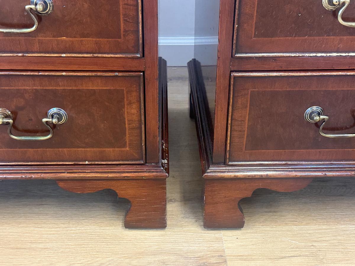 Chippendale Bachelor's Chests with Drawers, Pair