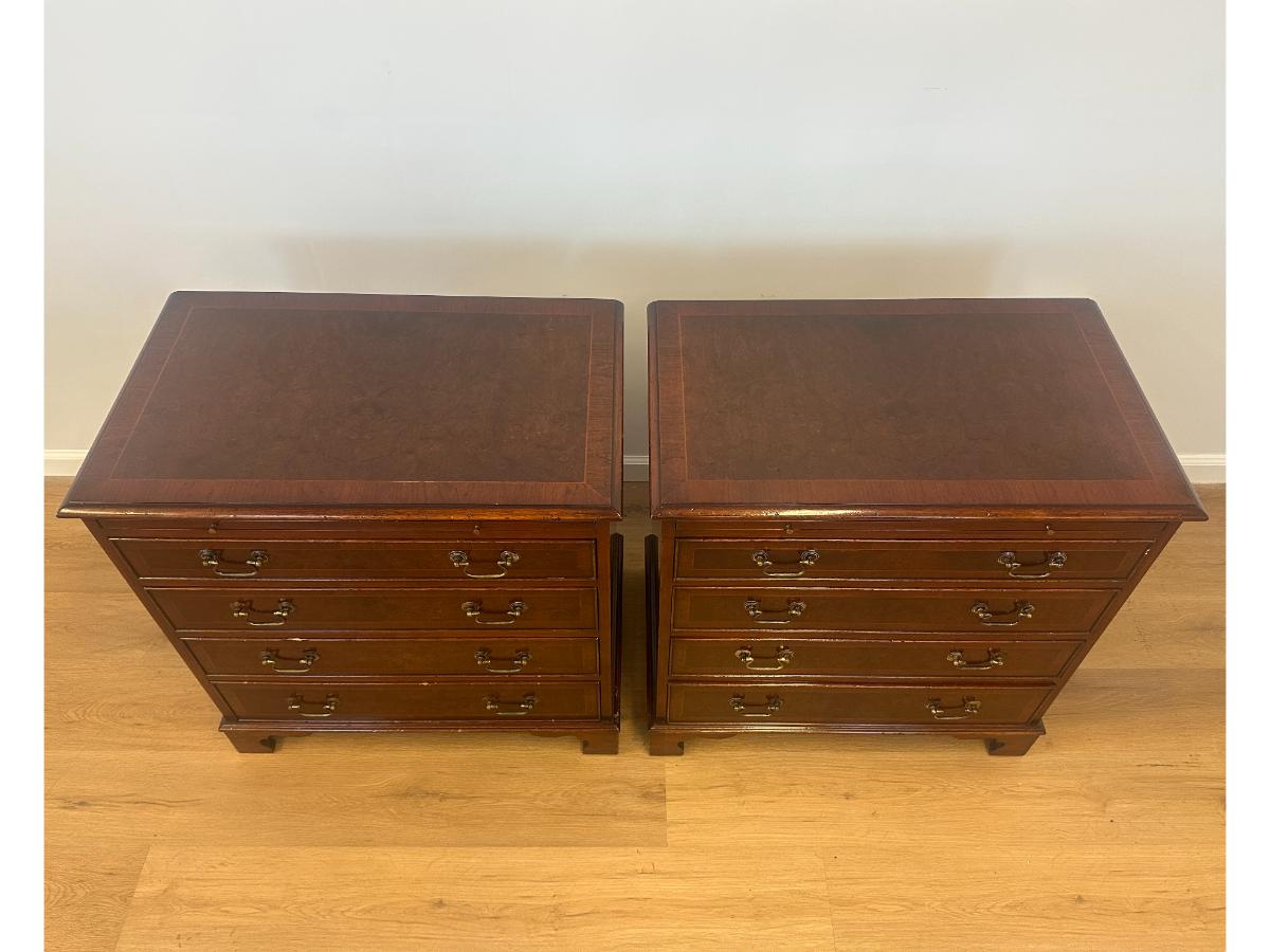 Chippendale Bachelor's Chests with Drawers, Pair