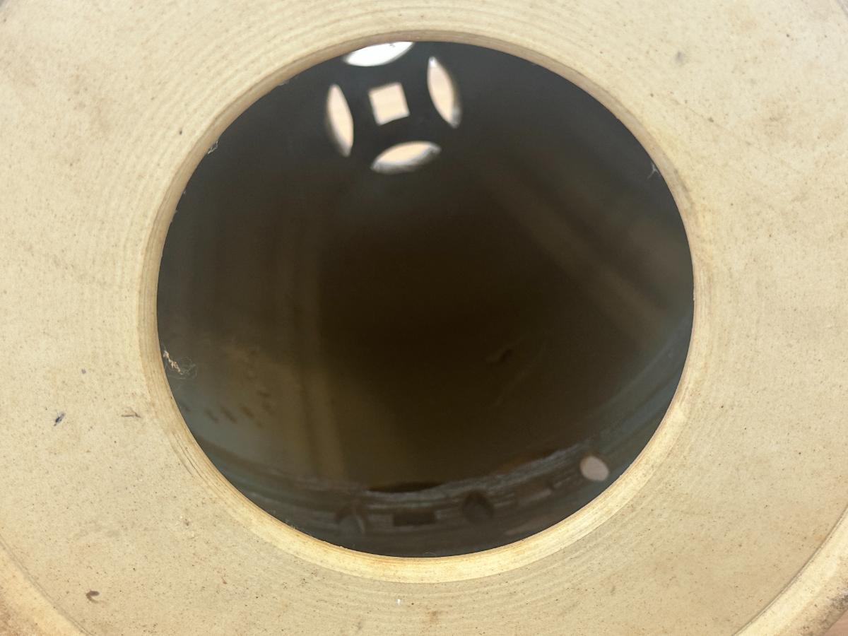 Blue and White Garden Stool