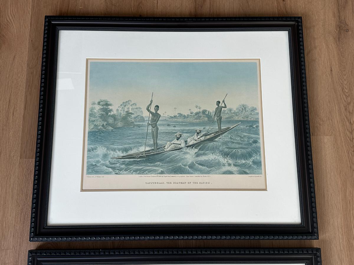 Framed Thomas Baines Lithographs, Pair