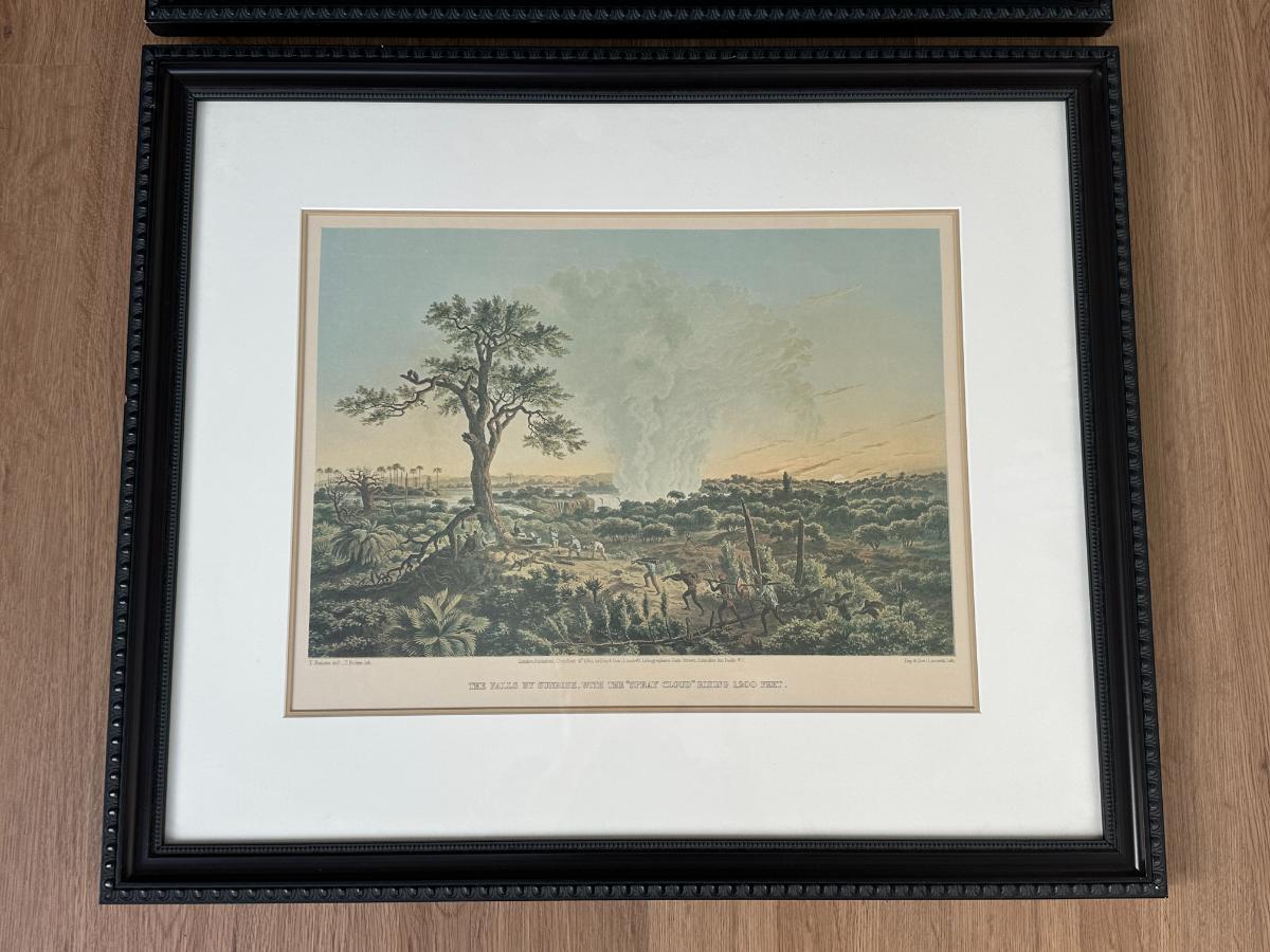 Framed Thomas Baines Lithographs, Pair