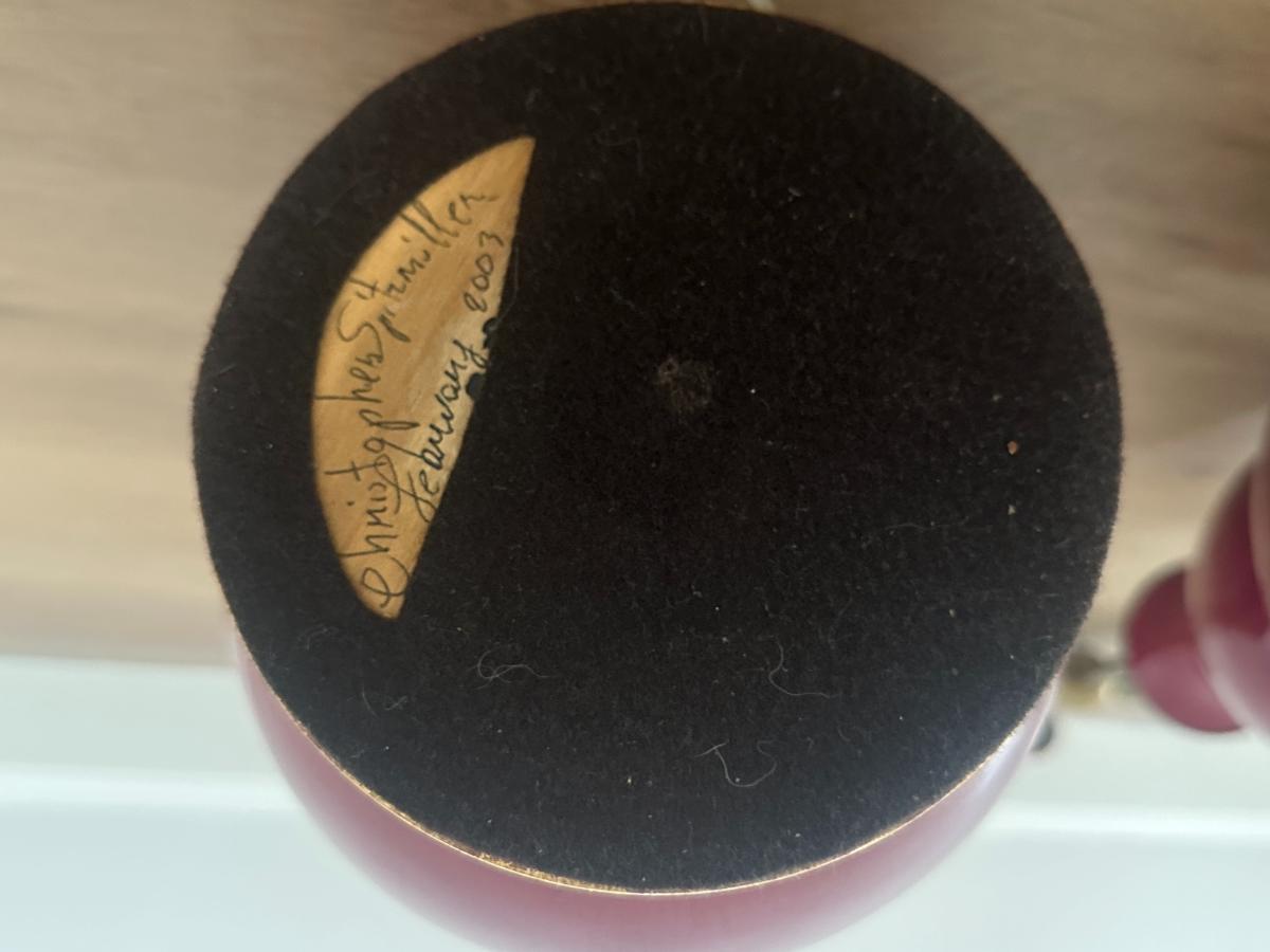 Christopher Spitzmiller Red Double Gourd Lamps, Pair