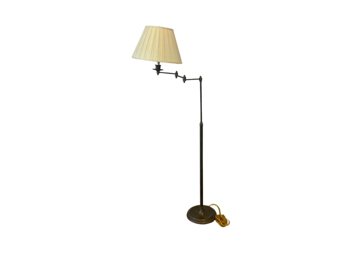 Brass Swing Arm Floor Lamp from Gracious Home