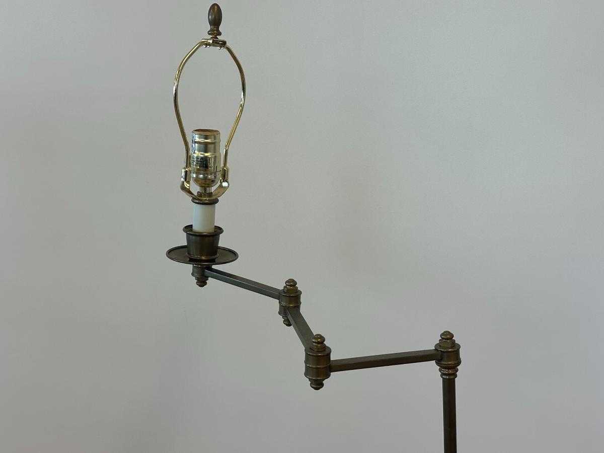 Brass Swing Arm Floor Lamp from Gracious Home