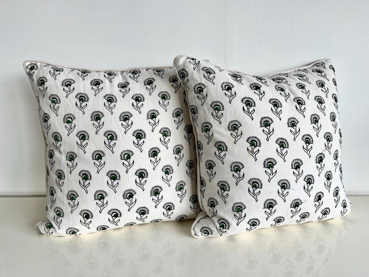 Serena & Lily Floral Pillows, Pair