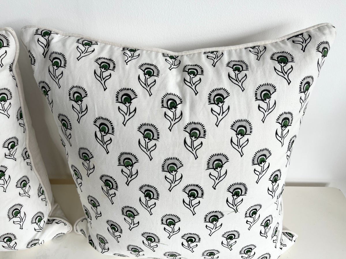 Serena & Lily Floral Pillows, Pair