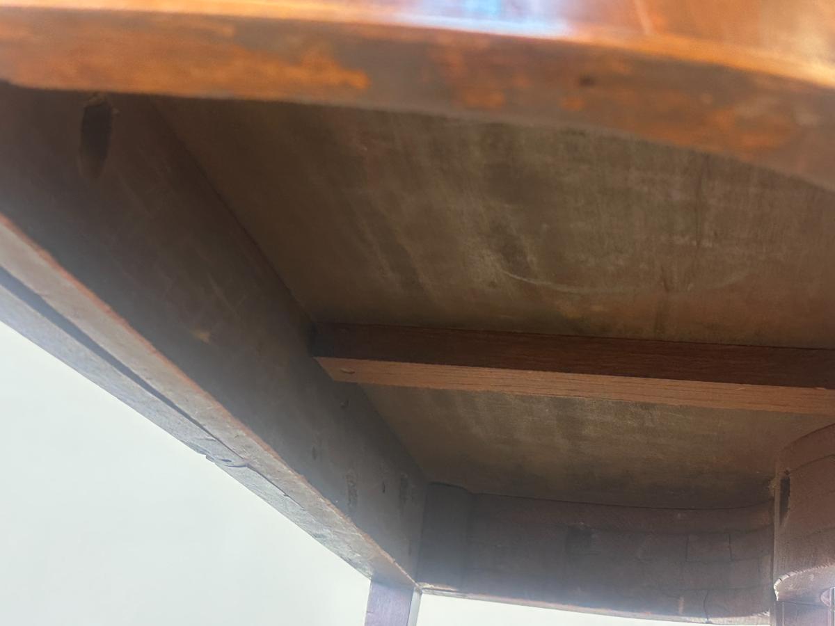 Antique Federal Style Serpentine Card Table