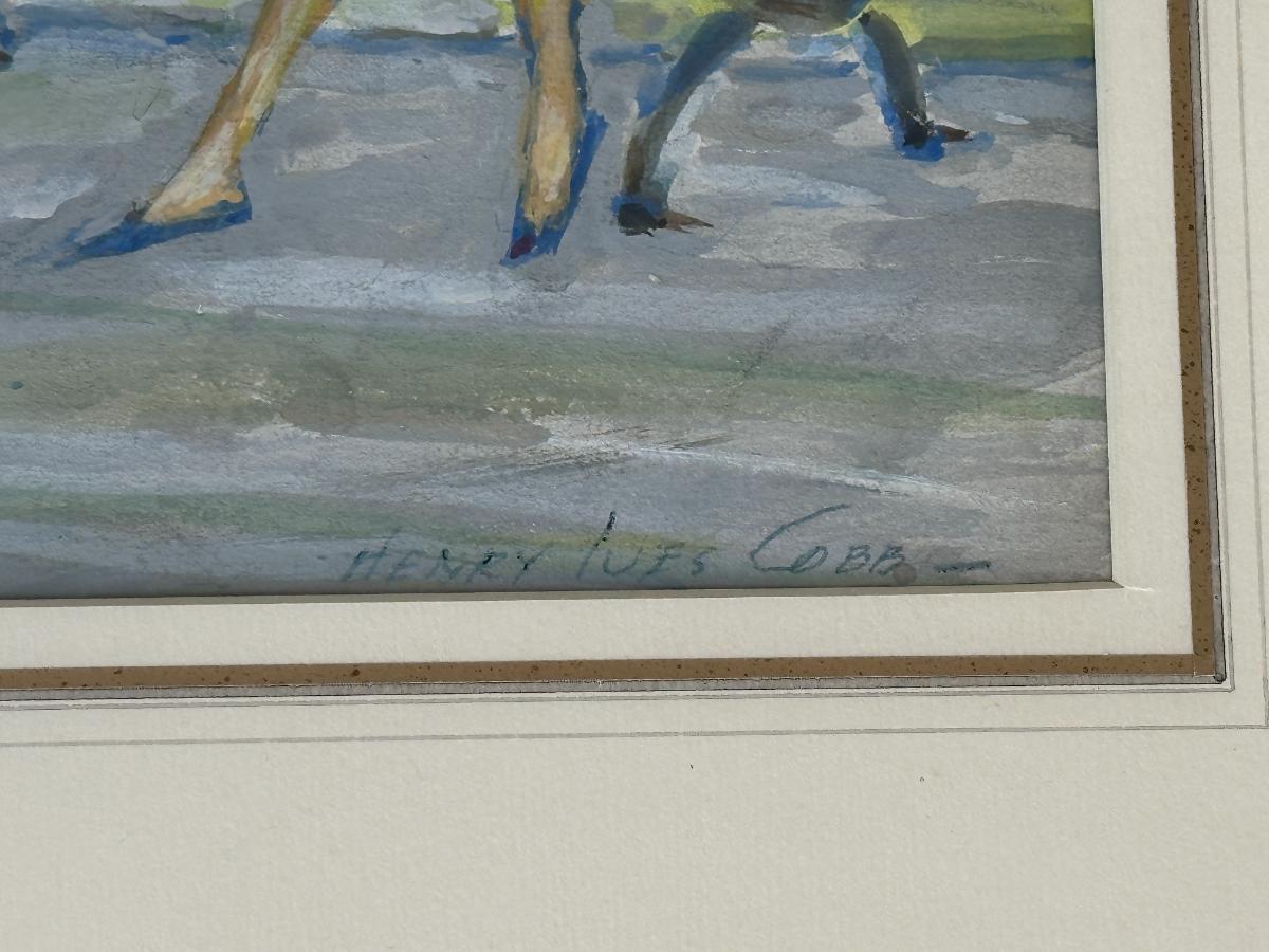 Henry Ives Cobb Framed Watercolor, Signed