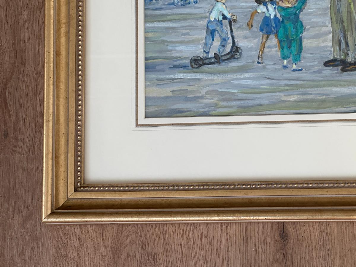 Henry Ives Cobb Framed Watercolor, Signed