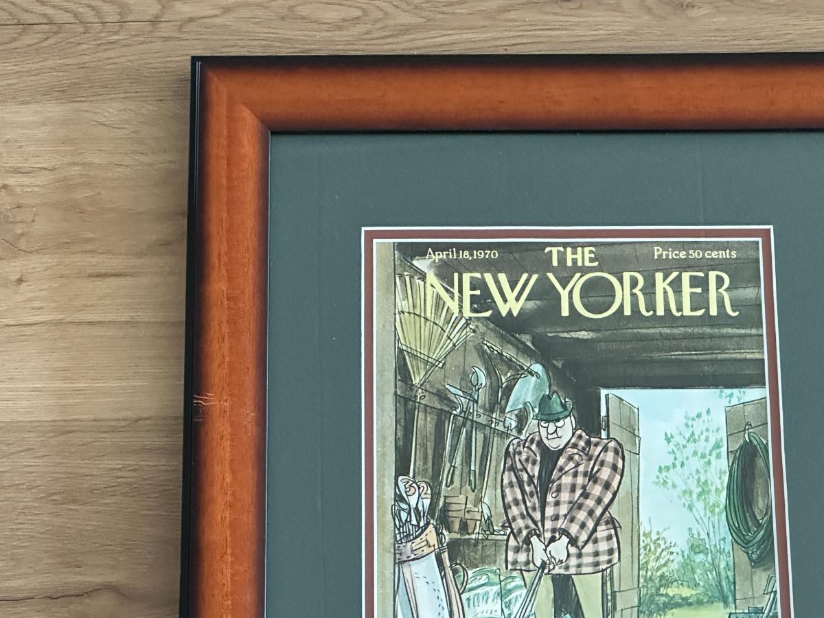 New Yorker April 18th, 1970 Art Print by Charles Saxon, Framed