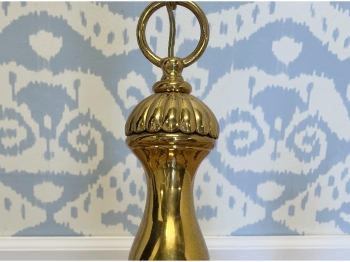 Fabulous Eight-Light Brass Chandelier