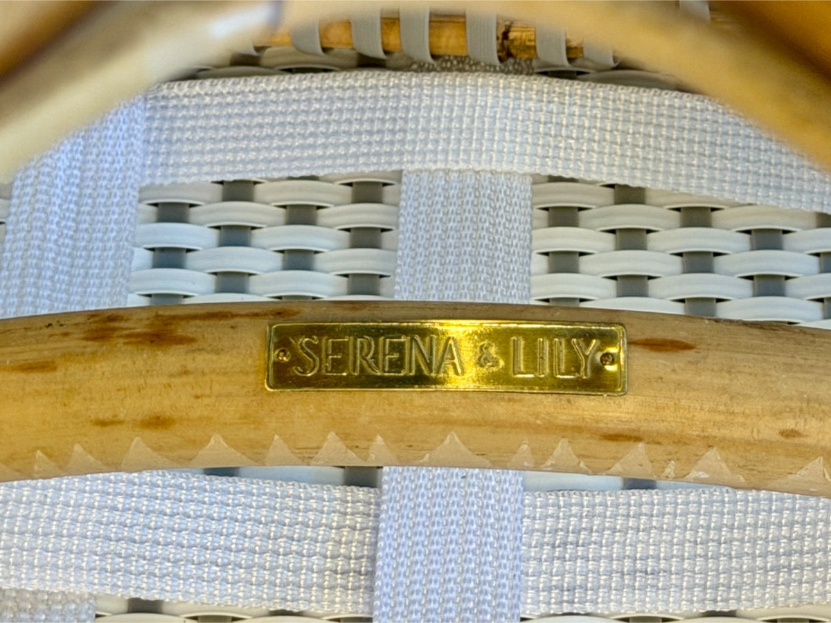 Serena & Lily Riviera Rattan Dining Chairs, Set of 4