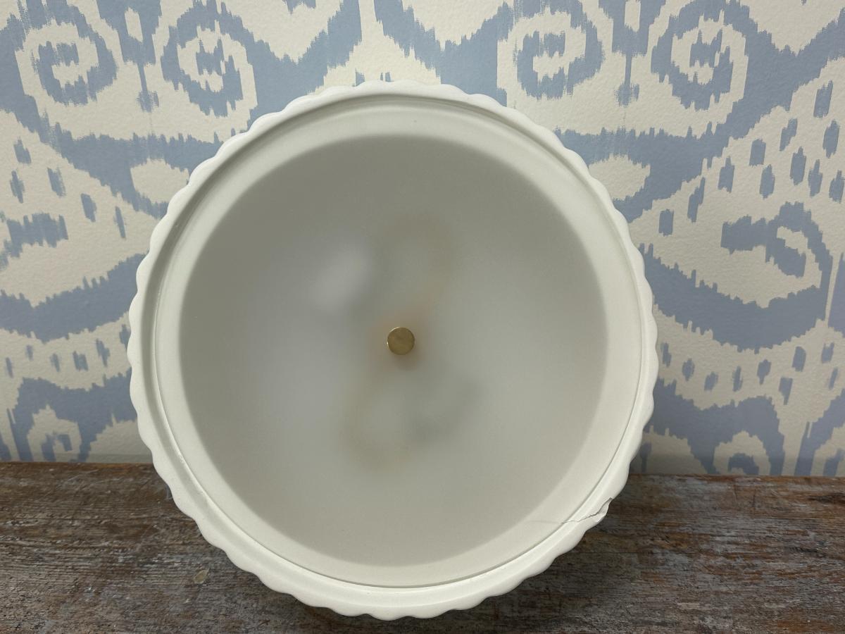 Visual Comfort Signature Alexa Hampton Frank Flush Mount, White
