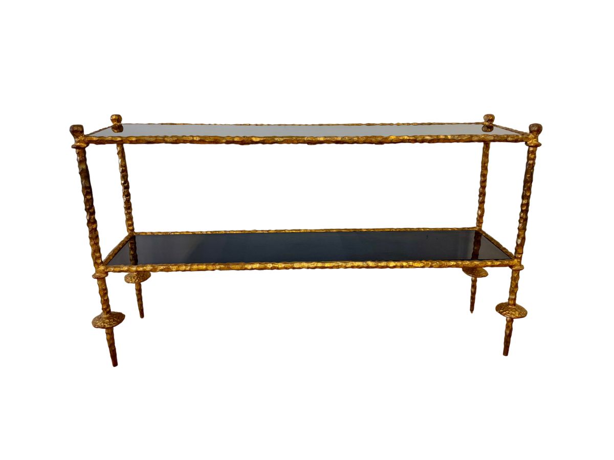 Global Views Gold Chiseled Console