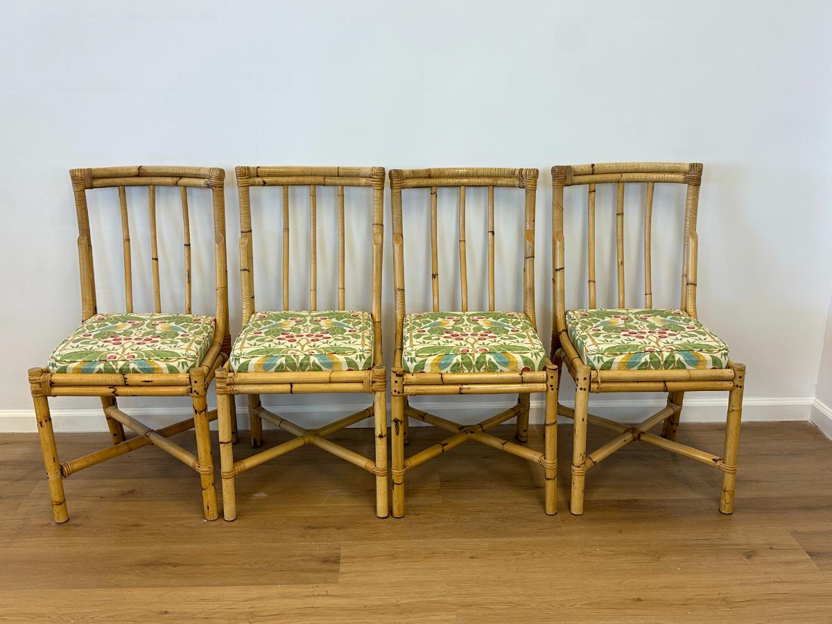 Vintage Florida Flip Top Game Table and Set of Four Chairs