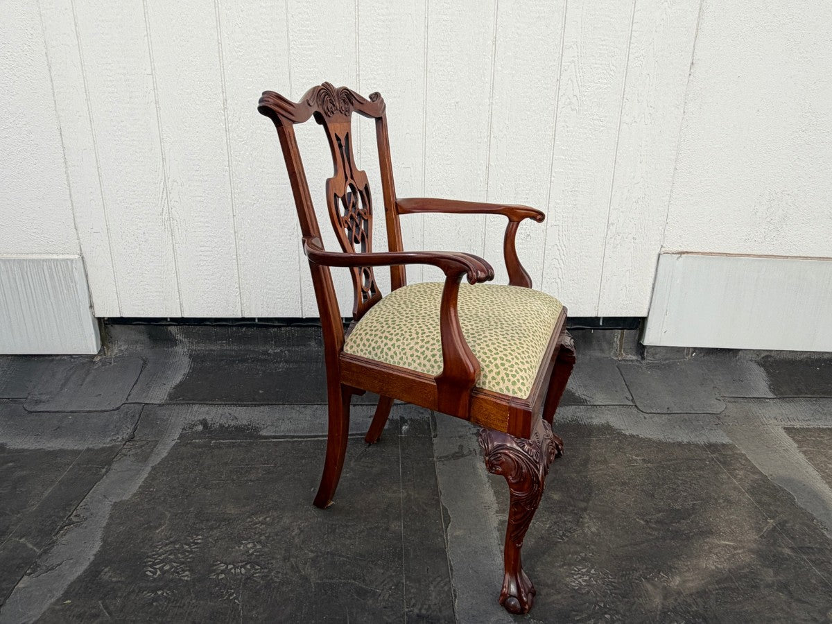 Mahogany Chippendale Style Dining Chairs, Set of Ten
