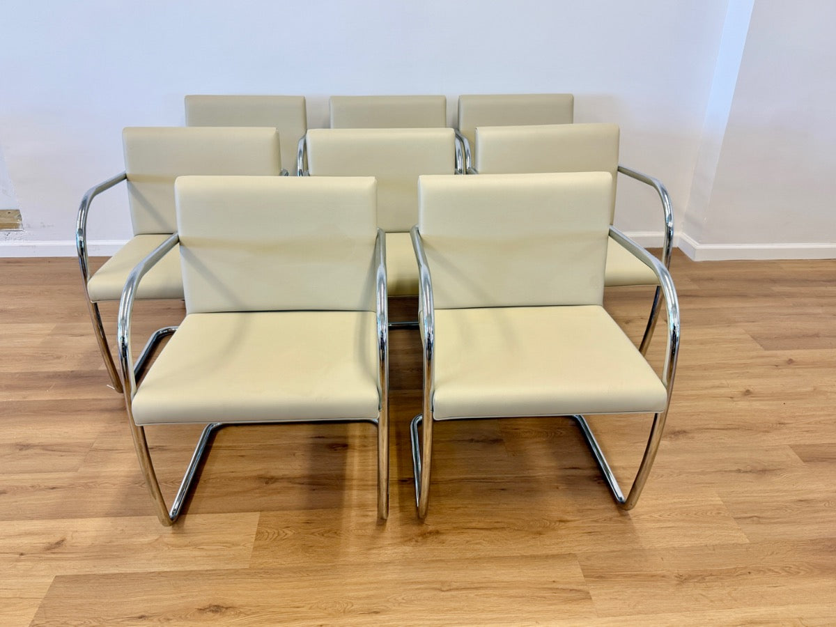 BRNO Tubular Chairs, Set of 8