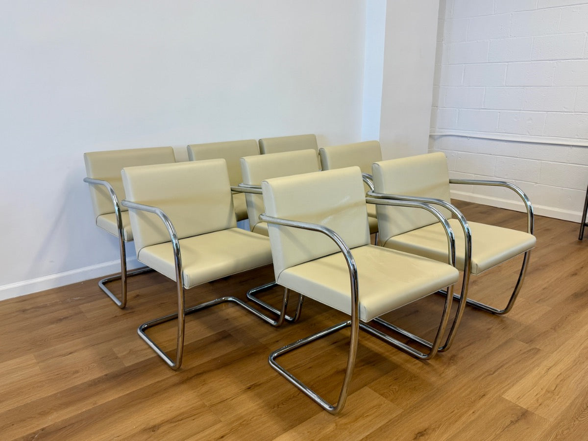 BRNO Tubular Chairs, Set of 8