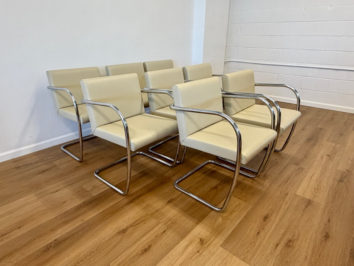 BRNO Tubular Chairs, Set of 8