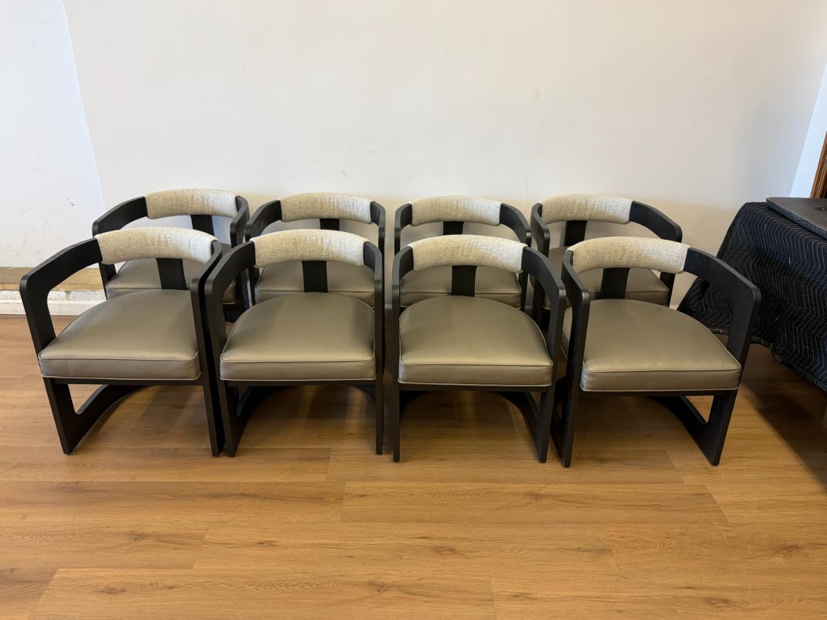 Kelly Wearstler Zuma Dining Chairs, Set of Eight