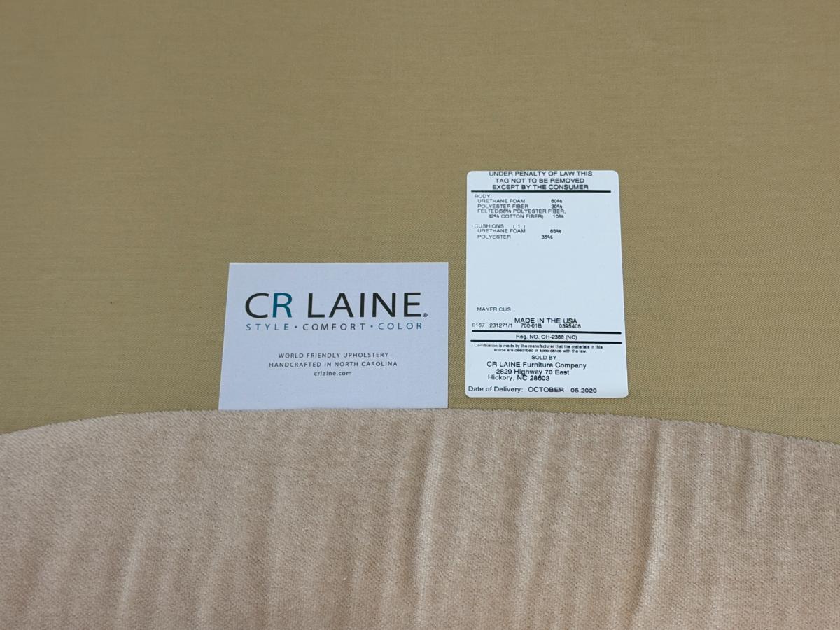CR Laine Gigi Sofa in Silk Mohair