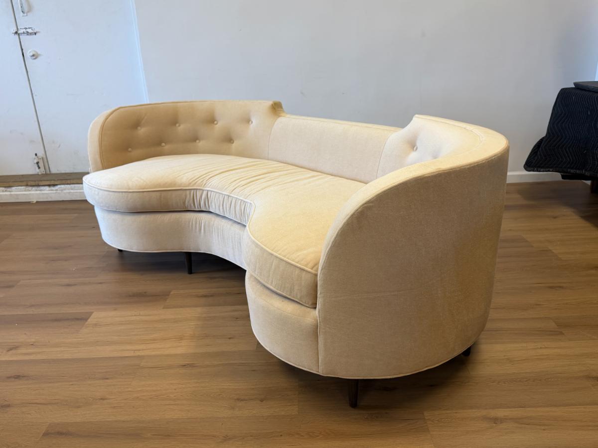 CR Laine Gigi Sofa in Silk Mohair