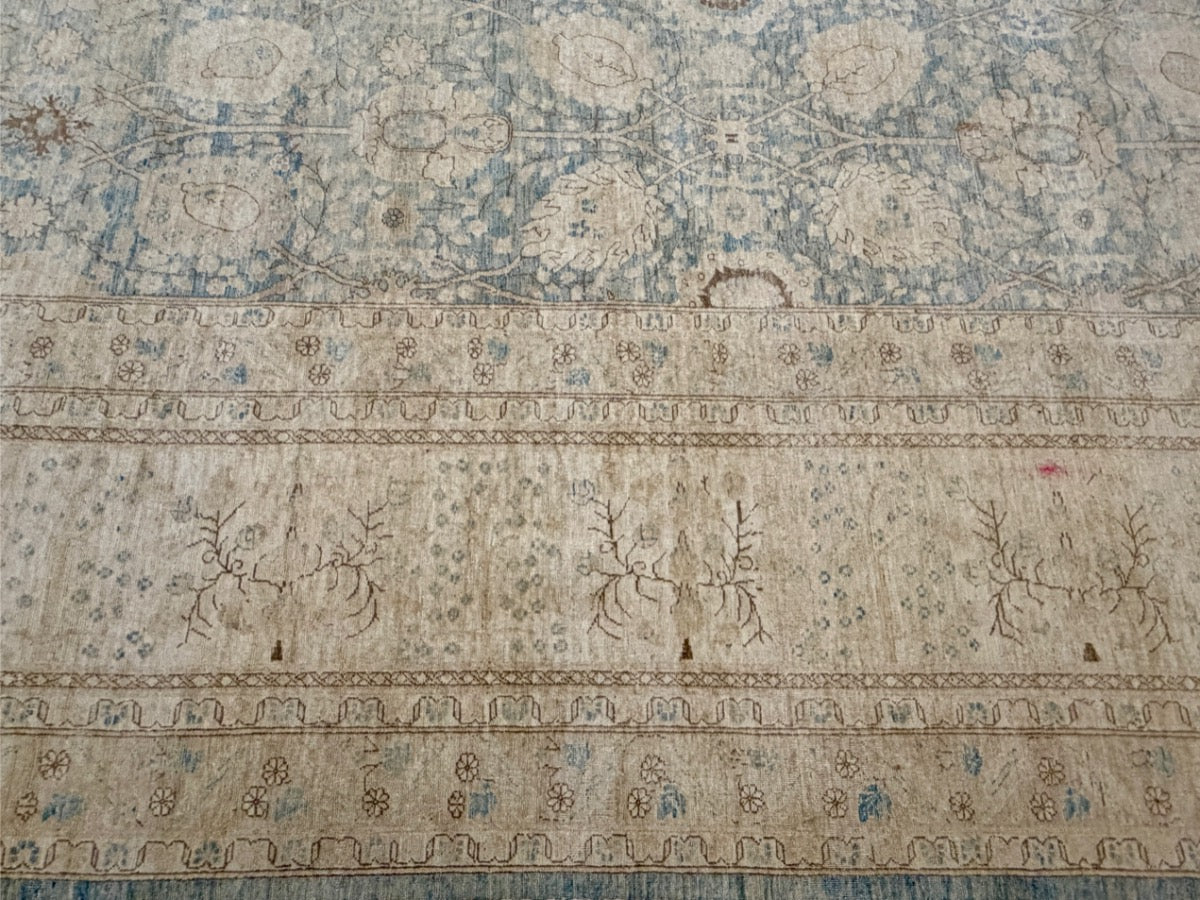 Hand Knotted Wool Oushak Rug 12′ x 17′