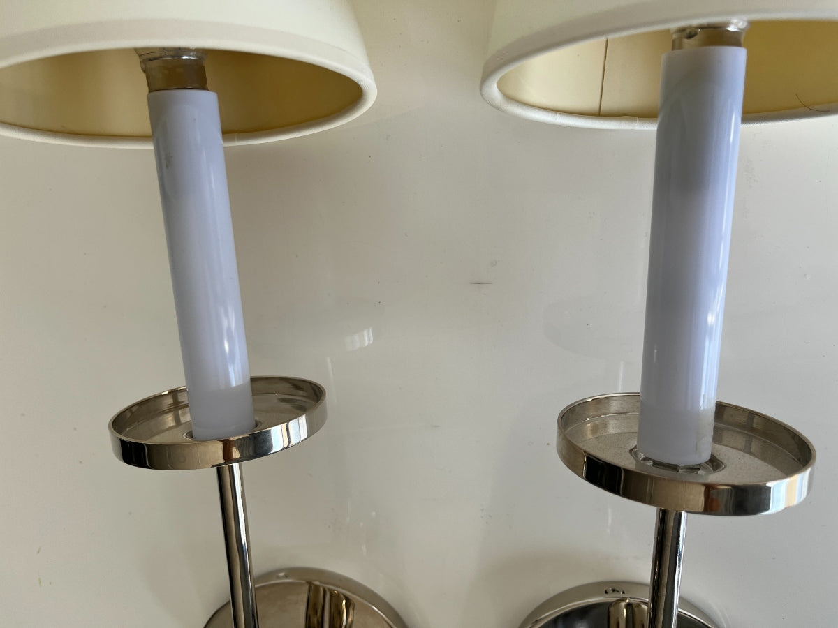 Chapman & Myers for Visual Comfort Symmetric Twist Single Sconces, Set of 4 (2 of 2 Sets)