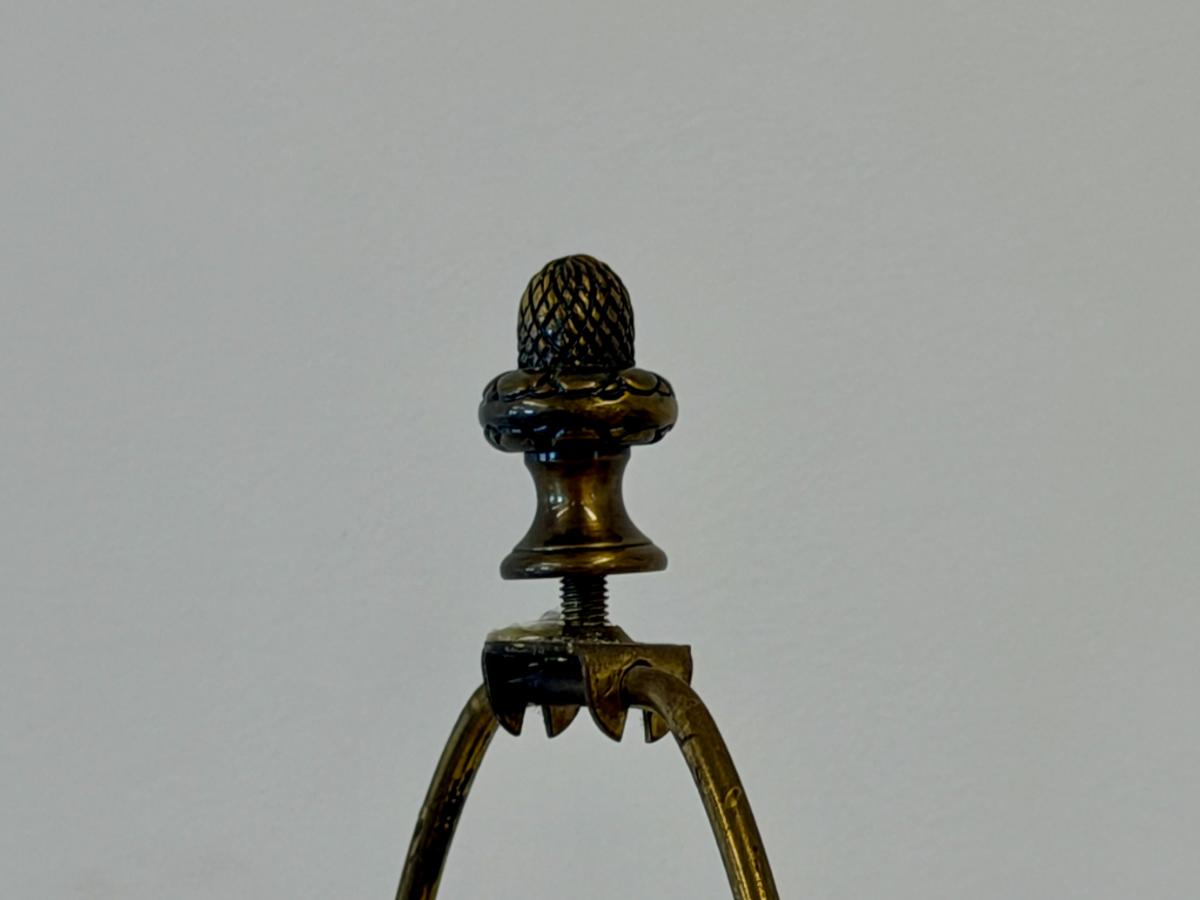 Vaughan Lighting Green Toleware Table Lamps, Pair