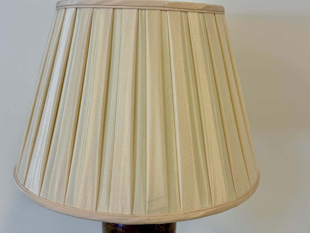 Red Painted Chinoiserie Table Lamp