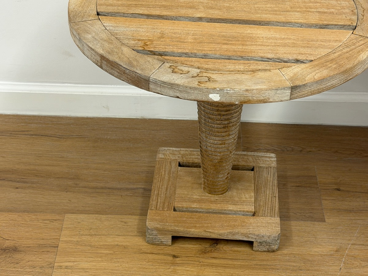 Sutherland Outdoor Teak Drink Tables, Pair (2 of 2)