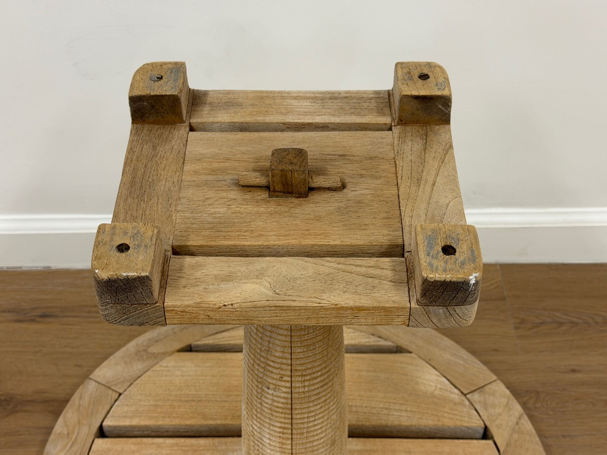 Sutherland Outdoor Teak Drink Tables, Pair (1 of 2)