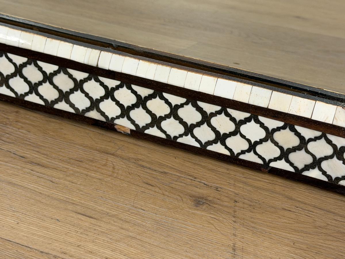 Handmade Quatrefoil Inlay Mirror