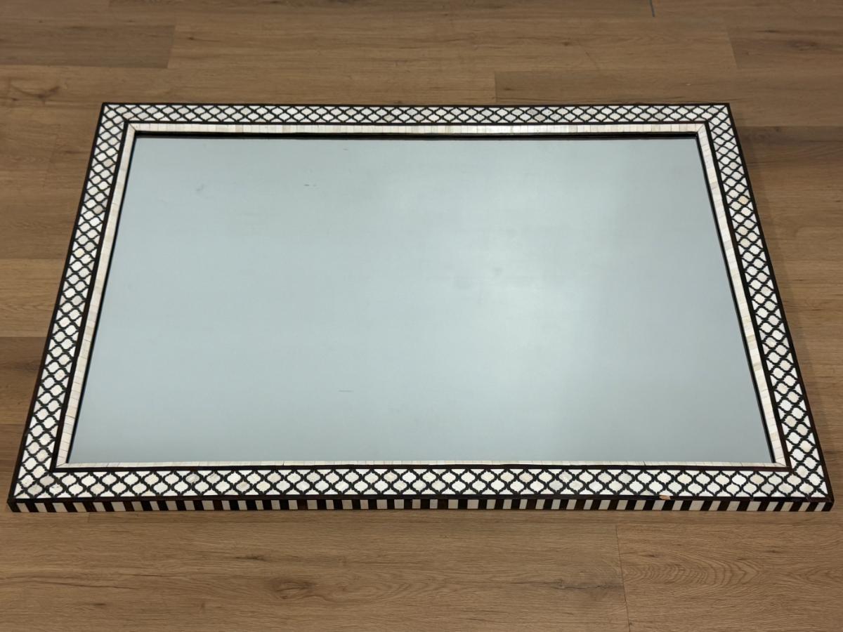 Handmade Quatrefoil Inlay Mirror