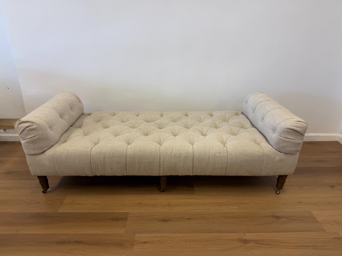 Restoration Hardware Camille Tufted Settee, 1 of 2