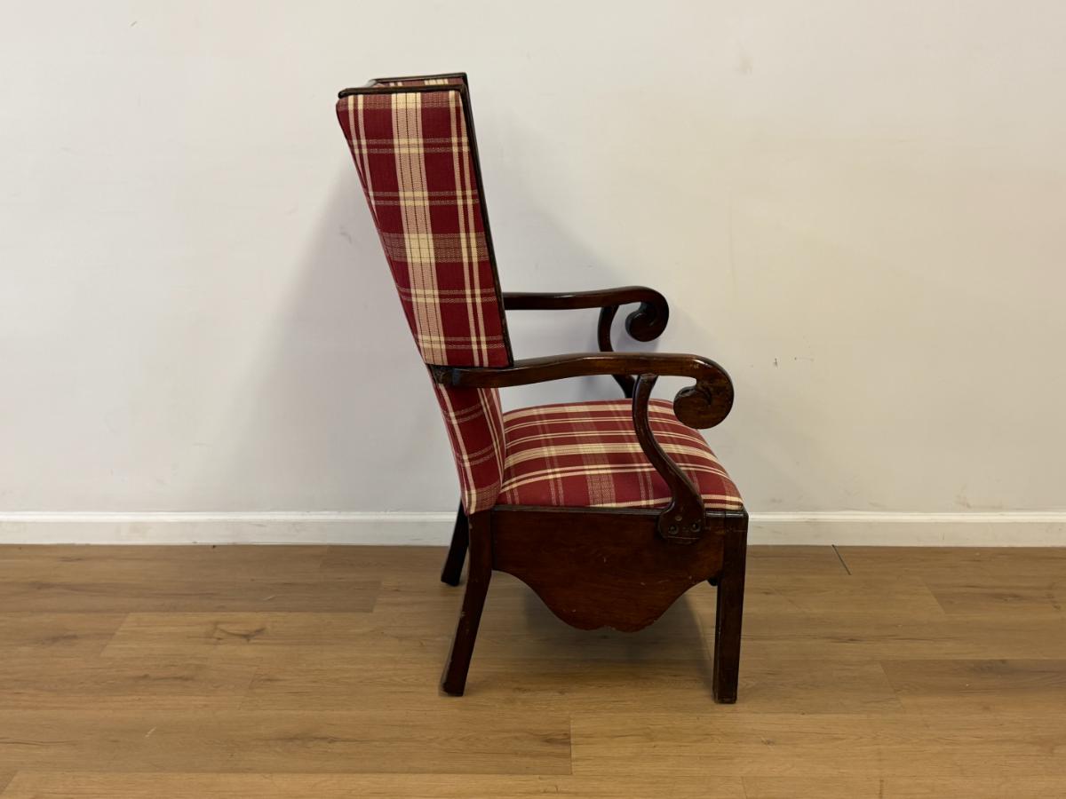 George III Wing Commode Chair, Circa 1790