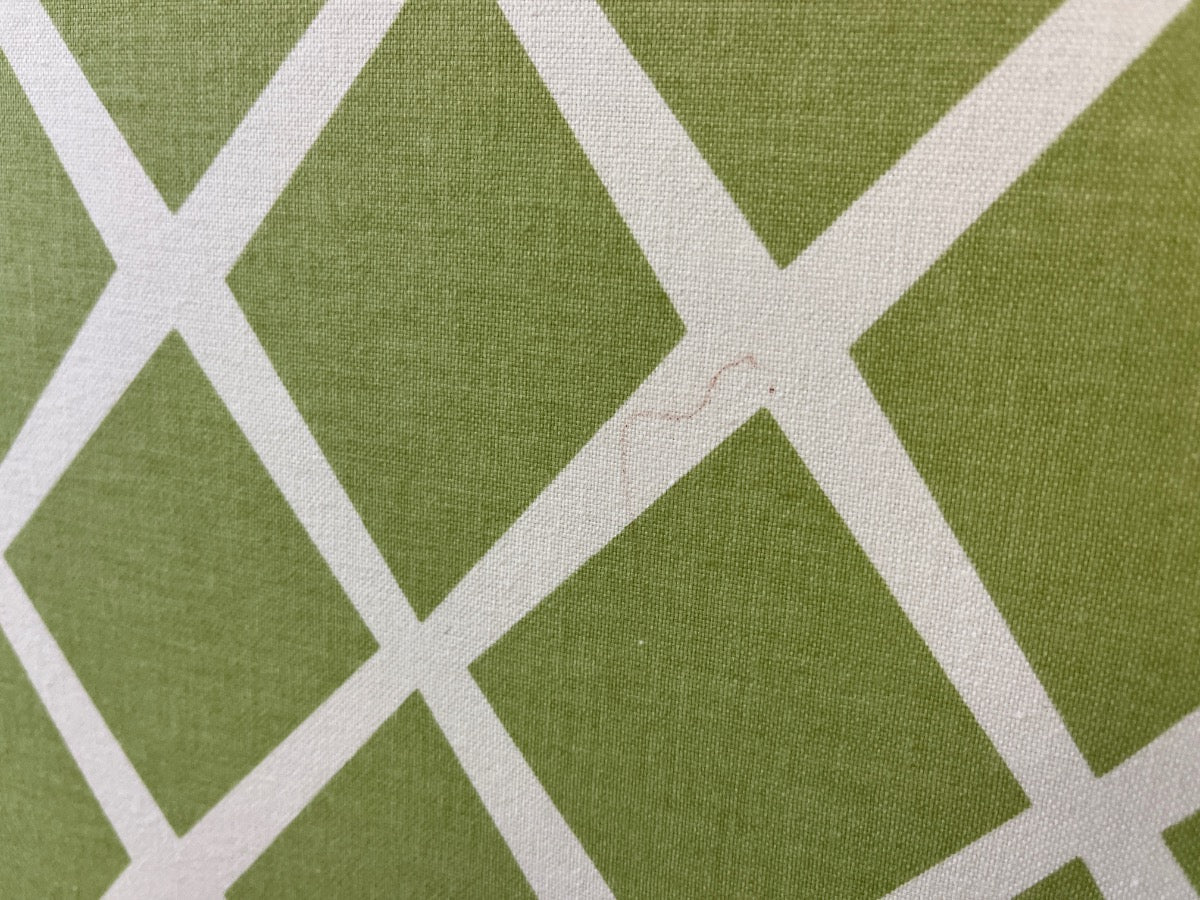 Serena & Lily Hyde Green & White Twin Headboards, Pair
